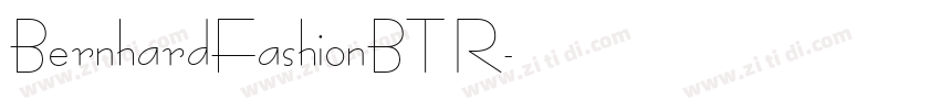 BernhardFashionBT R字体转换